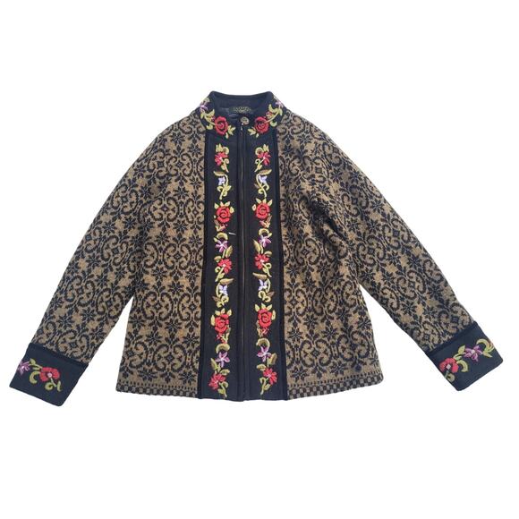 Vintage Icelandic Design zip Cardigan Sweater - Picture 1 of 7